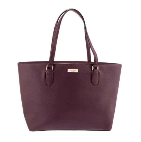 Kate Spade Deep Purple Tote Bag - Picture 1 of 9